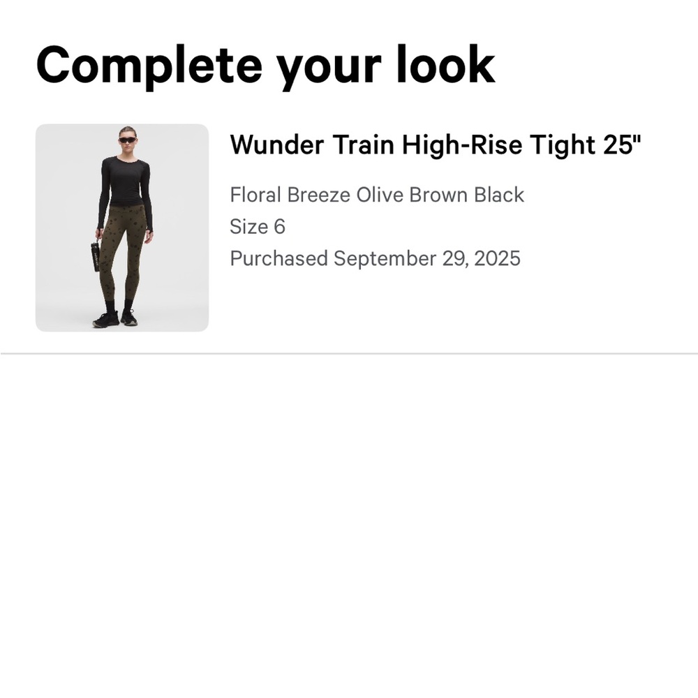 LULU LEMON Wunder Train High-Rise Tight 25”